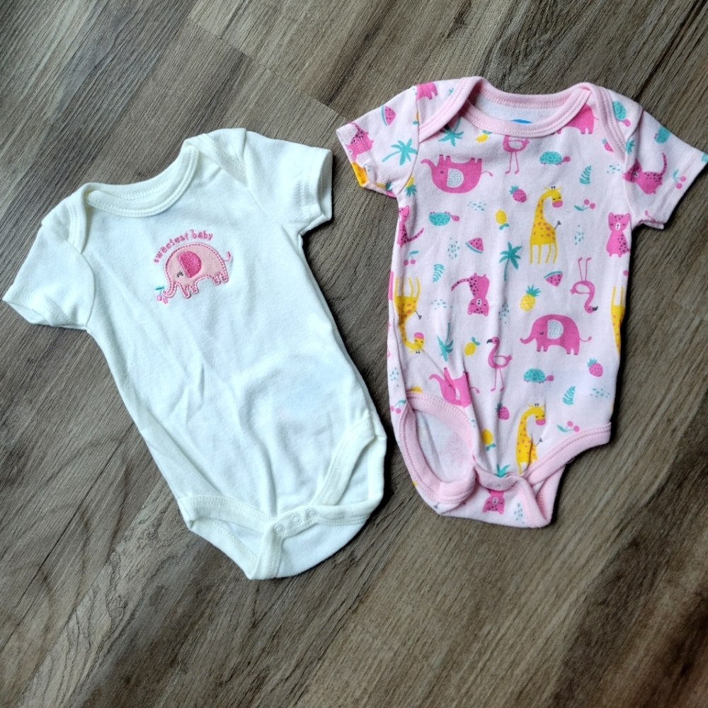 3-Pack of Bodysuits Elephant